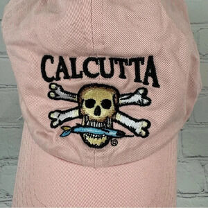 Calcutta Fishing Pink Embroidered Skull Hat